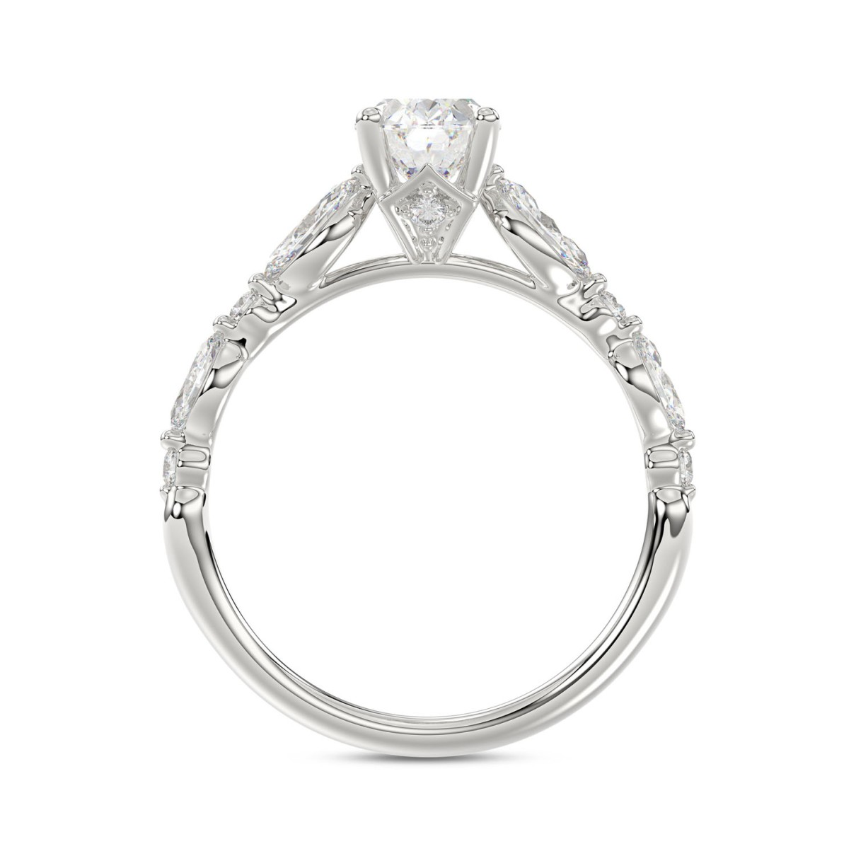 Lab Diamond Engagement Ring