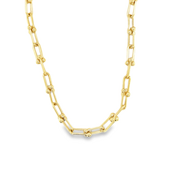 10KT YELLOW GOLD FANCY LINK 16IN