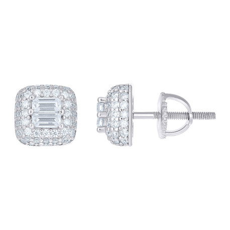 925 Sterling Silver Cz Earrings