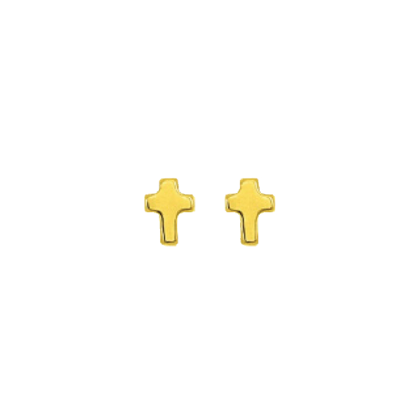 Gold Stud Earrings Broquele