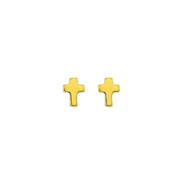 Gold Stud Earrings Broquele