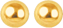 10KT Yellow Gold Ball Stud Earrings