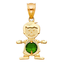 10KT BOY MAY CHARM FOR MOM