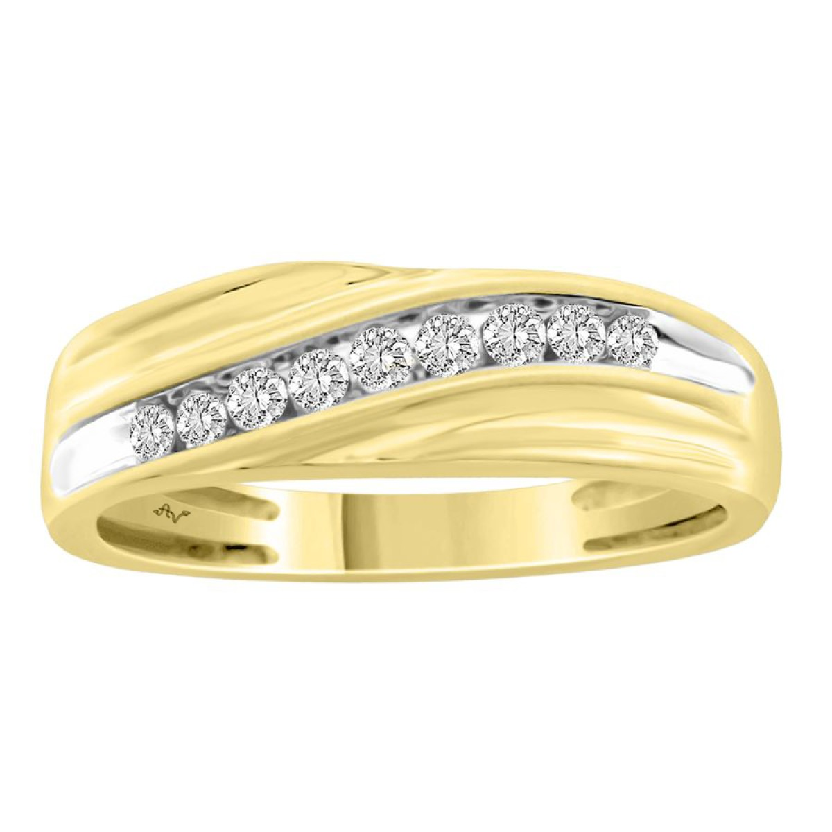 Diamond Wedding Bands - Men'