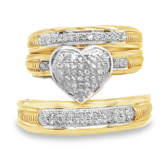 Diamond Wedding Trio Set