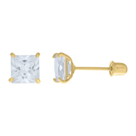 Gold Stud Earrings Broquele