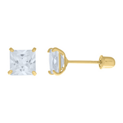 Gold Stud Earrings Broquele