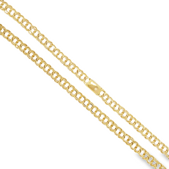 10KT Yellow Gold 6mm Solid Chino Link Chain 22
