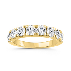 14K YELLOW GOLD 2.00CT ROUND DIAMOND LADIES BAND
