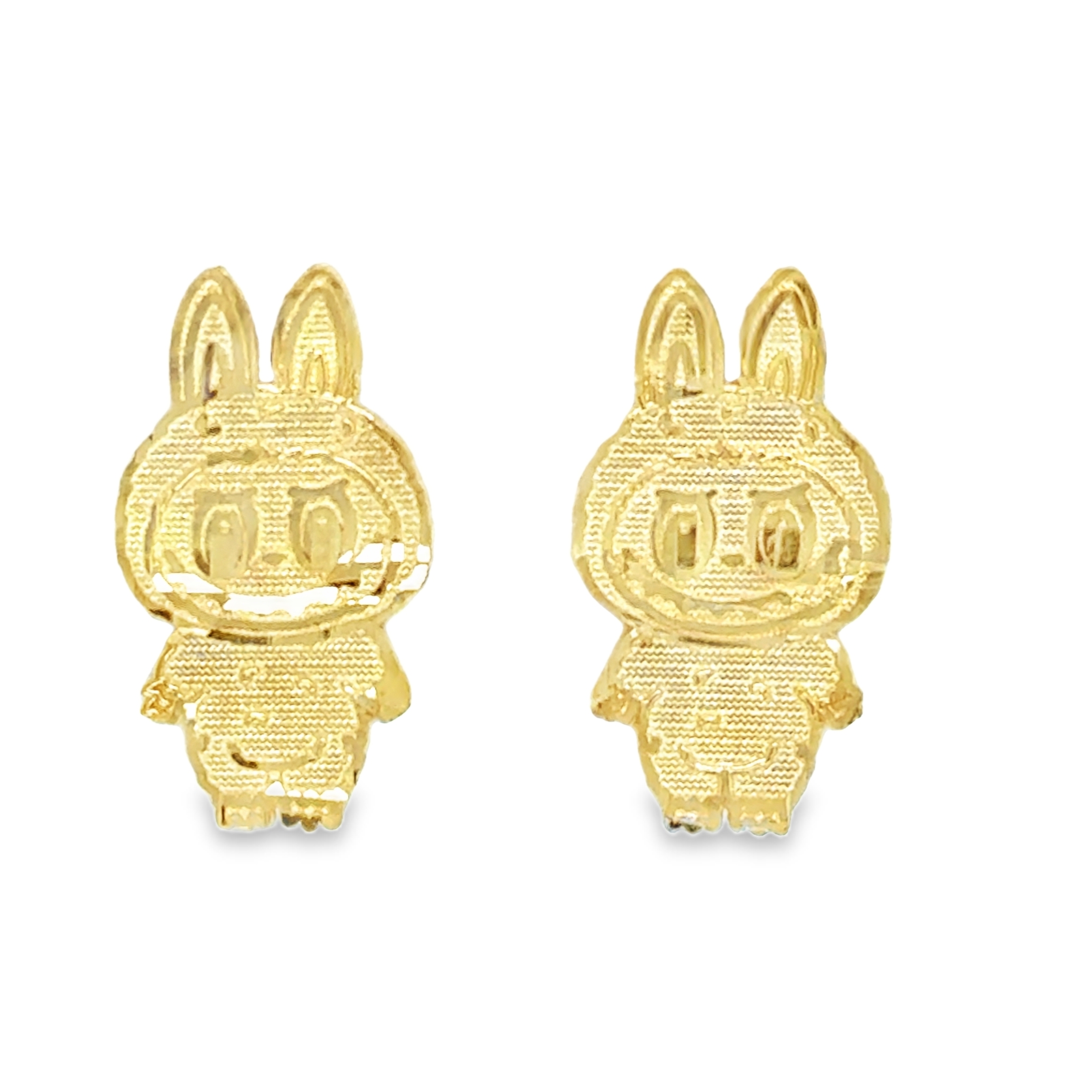 10KT Gold Plus Bear Full Body Earrings