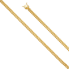 10KT Gold 3MM Solid Miami Cuban Chain 24