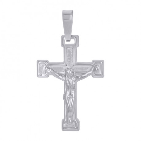 925 Sterling Silver Unisex Crucifix Cross Religious Charm Pendant