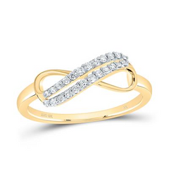 1/6CTW-DIA NK FASHION INFINITY RING