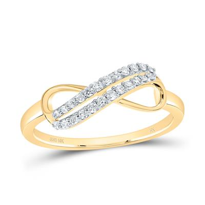 1/6CTW-DIA NK FASHION INFINITY RING