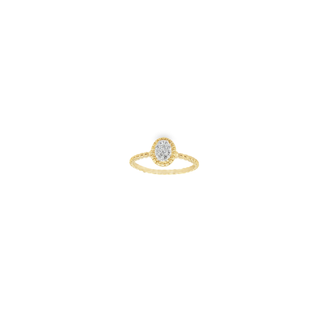 14KT YELLOW GOLD .10CT DIAMOND  ENGAGEMENT RING
