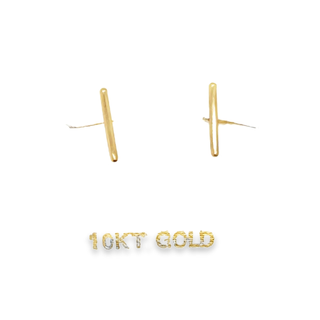 Gold Stud Earrings Broquele