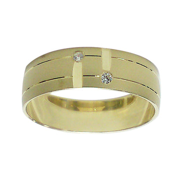 Gold Wedding Bands  -  Men'