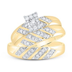 Diamond Wedding Trio Set