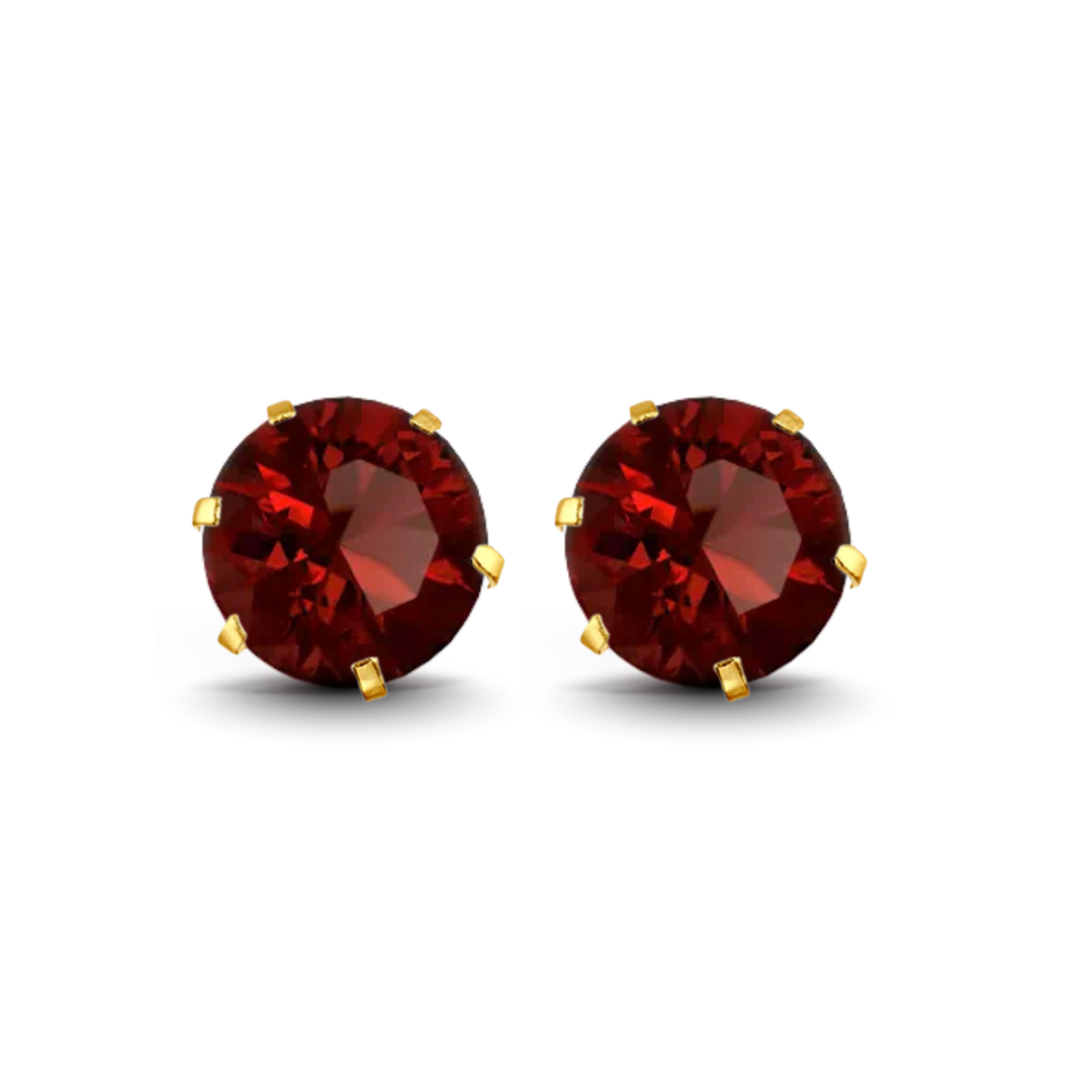 Gold Stud Earrings Broquele