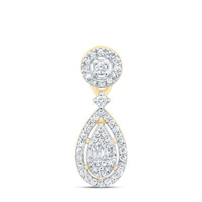 1/4CTW-DIA P1 GIFT PEAR PENDANT