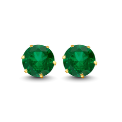Gold Stud Earrings Broquele
