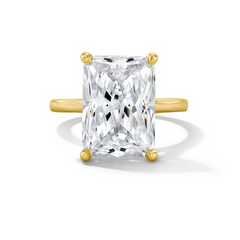 4.08CT Certified Lab-Created Raciant Cut Diamond Solitaire Engagement