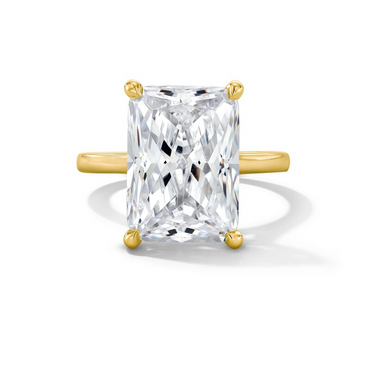 3.08CT Certified Lab-Created Raciant Cut Diamond Solitaire Engagement