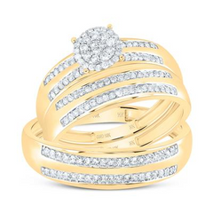 Diamond Wedding Trio Set