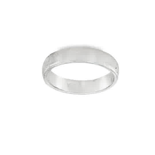Sterling Silver Plain Wedding Band 7.75