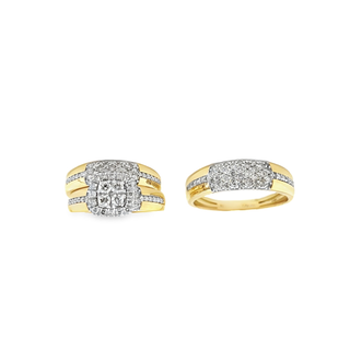 Diamond Wedding Trio Set