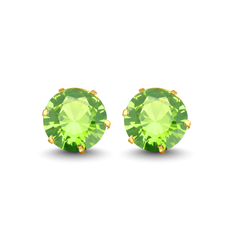 Gold Stud Earrings Broquele