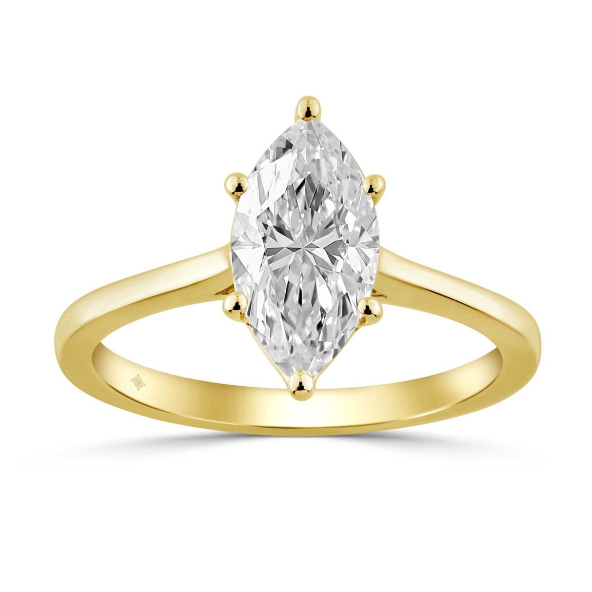 2.50CT Certified Lab-Created Marquise Diamond Engagement Ring in 14KT