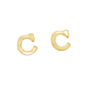 Gold Stud Earrings Broquele