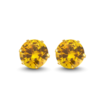 Gold Stud Earrings Broquele