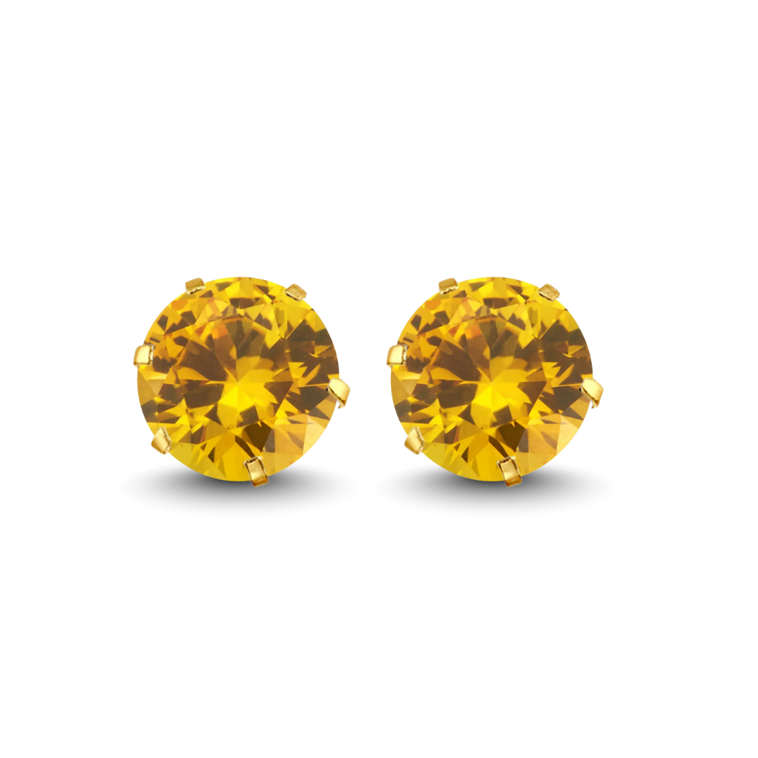 Gold Stud Earrings Broquele