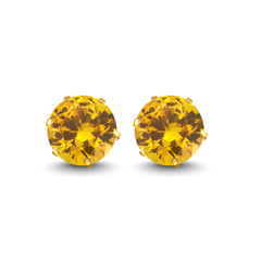 Gold Stud Earrings Broquele