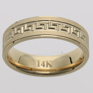 Gold Wedding Bands  -  Men'