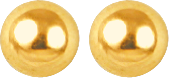 10KT Gold Ball Stud Earrings