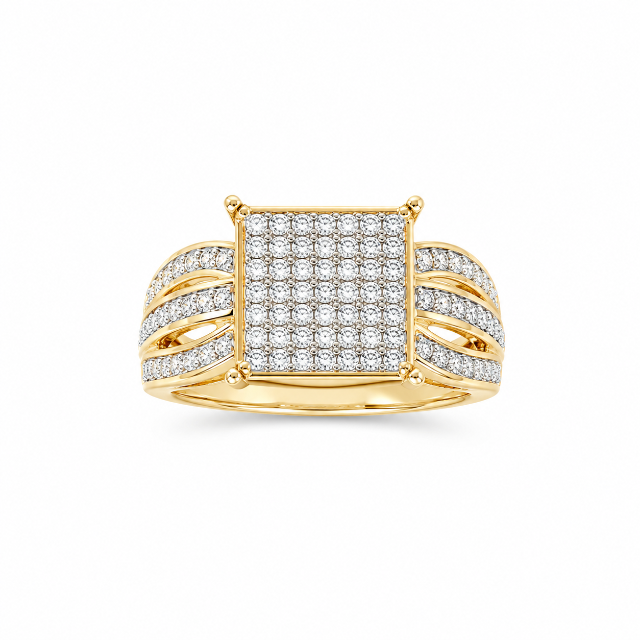 10K Yellow Gold 0.55CT Diamond Engagement Ring