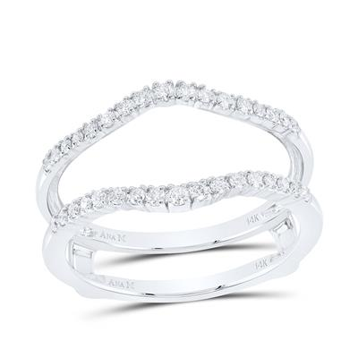 1/4CTW White Gold DIA ANA M ENHANCER RING