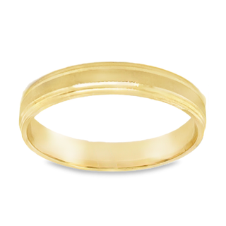 Gold Wedding Bands  -  Men'