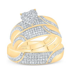 Diamond Wedding Trio Set