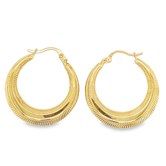 10KT Hoop Earrings