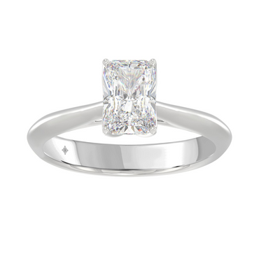 1.50CT Certified Lab-Created Radiant Diamond Engagement Ring in 14KT W