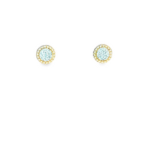 14KT YELLOW GOLD 0.20CT DIAMOND EARRINGS