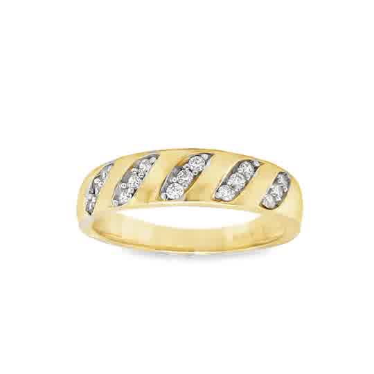 Gold Wedding Bands  -  Men'