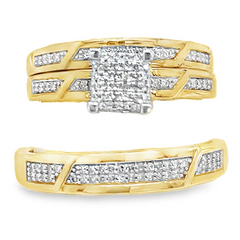 Diamond Wedding Trio Set