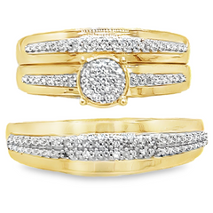 Diamond Wedding Trio Set