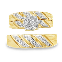 Diamond Wedding Trio Set