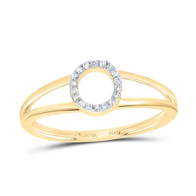 1/20CTW-DIA NK GIFT INITIAL "O" LADIES RING
